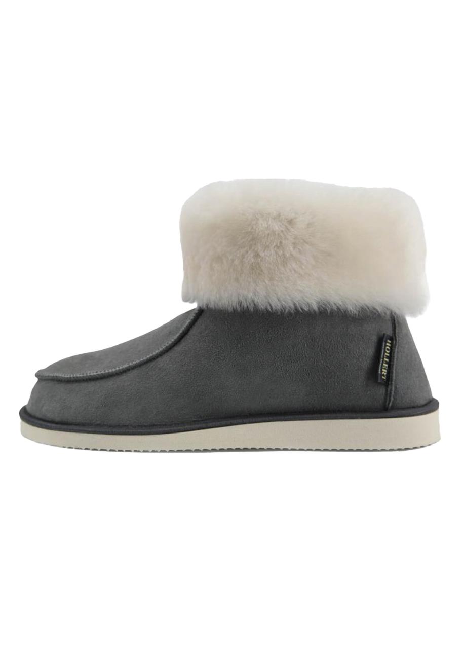 Lambskin Slippers – ZUGSPITZE GRAY EUR 36